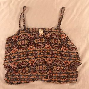 Patterned crop top